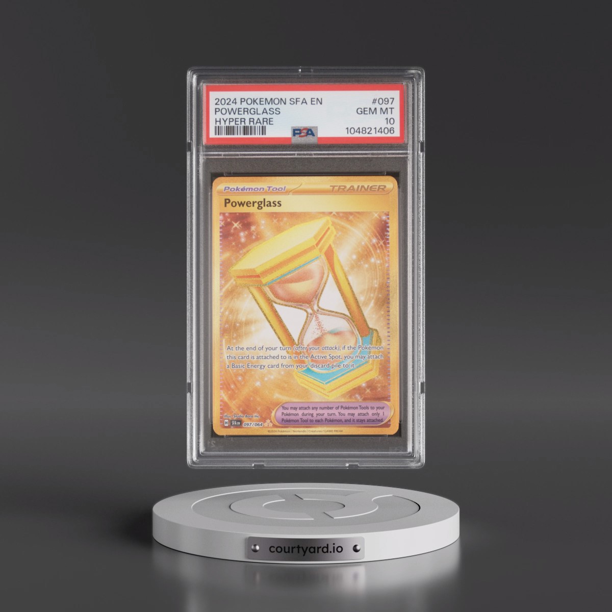 2024 Pokémon Sfa EN-Shrouded Fable #097 Powerglass - Hyper Rare (PSA 10 GEM MINT)