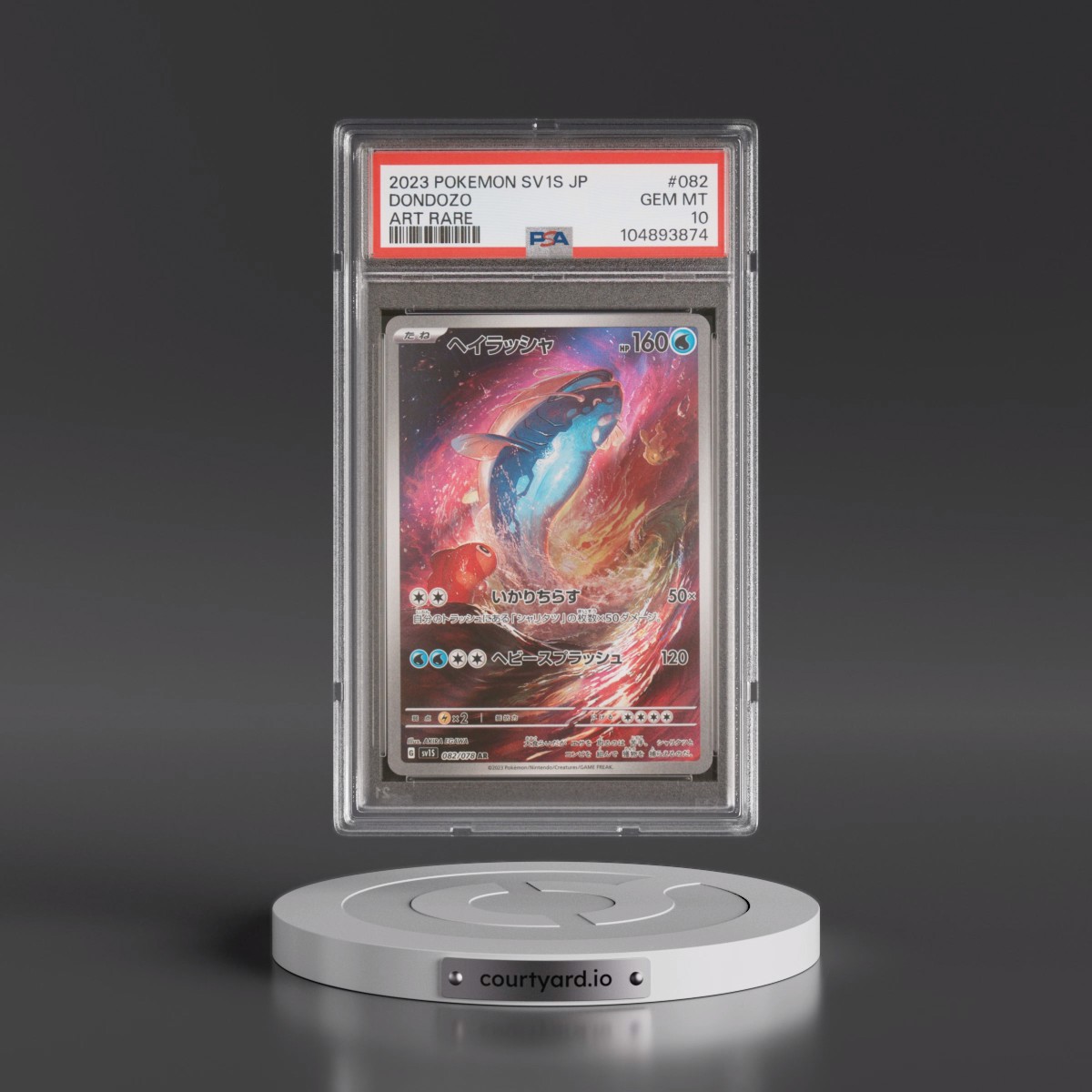 2023 Pokémon Sv1s-Scarlet EX #082 Dondozo - Art Rare (PSA 10 GEM MINT)