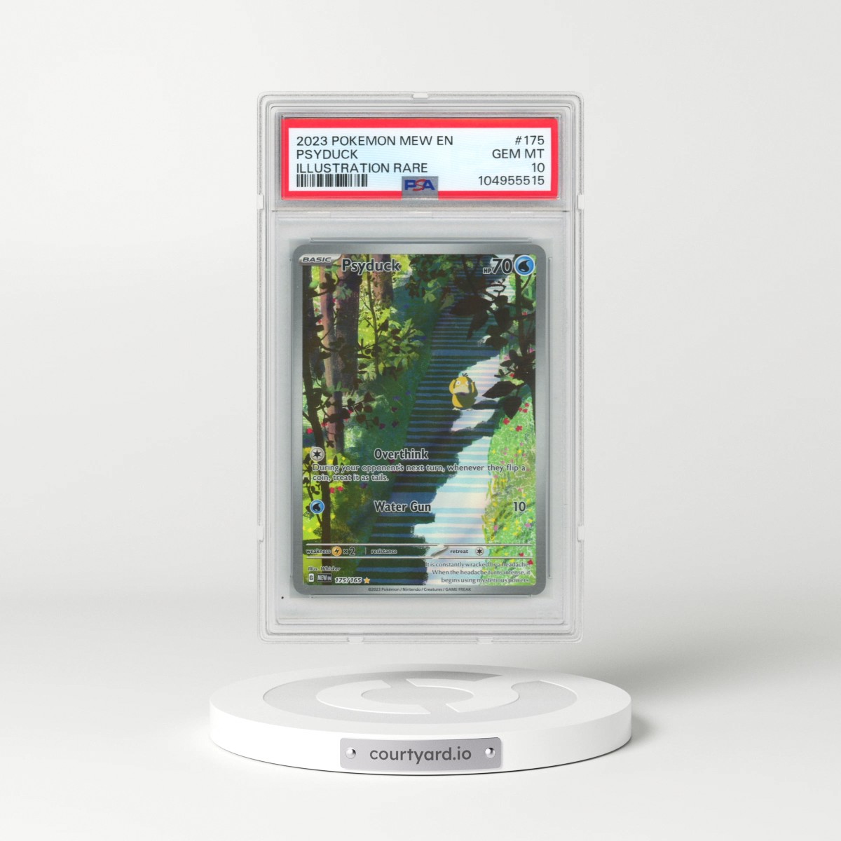 2023 Pokémon Mew EN-151 #175 Psyduck - Illustration Rare (PSA 10 GEM MINT)