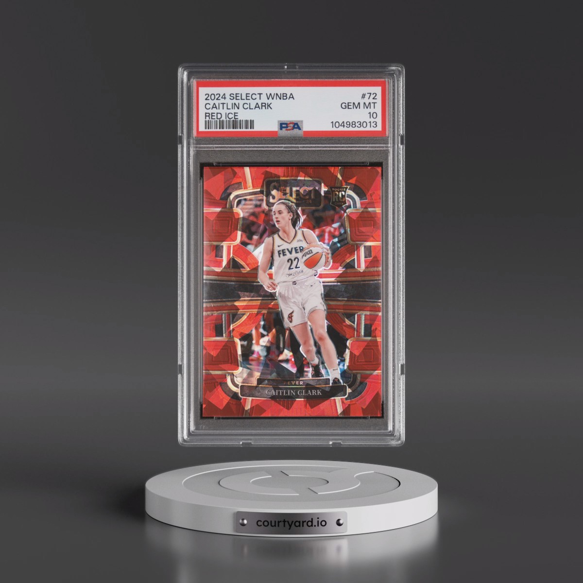 2024 Panini Select WNBA Caitlin Clark - Red Ice #72 PSA 10