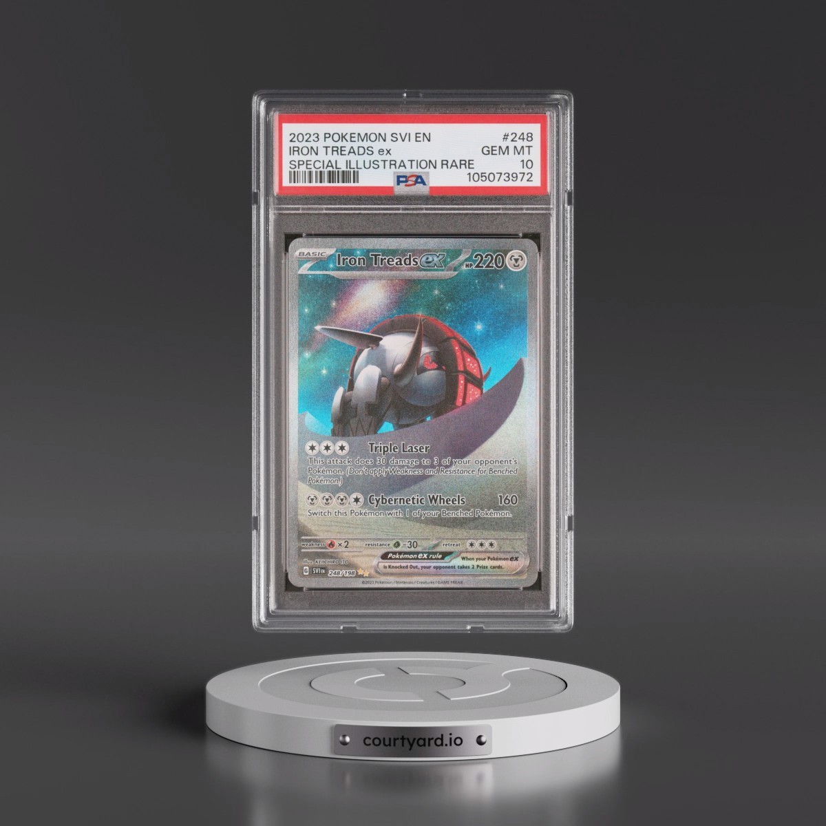 2023 Pokémon Svi EN-Scarlet & Violet #248 Iron Treads EX - Holo Special Illustration Rare (PSA 10 GEM MINT)