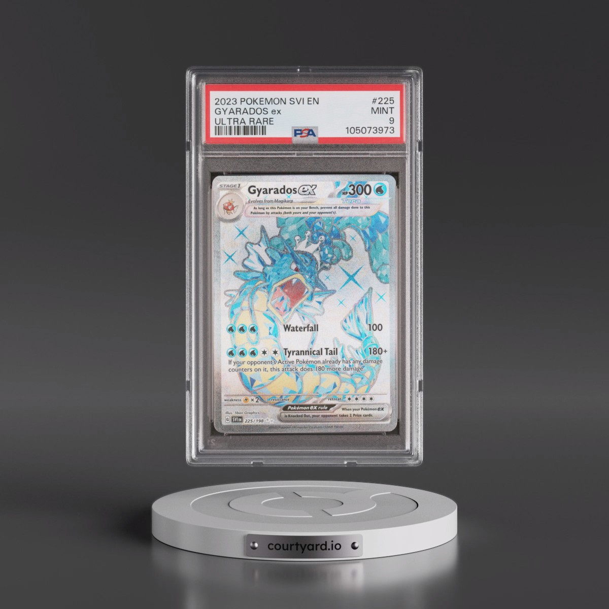 2023 Pokémon Svi EN-Scarlet & Violet #225 Gyarados EX - Holo Ultra Rare (PSA 9 MINT)