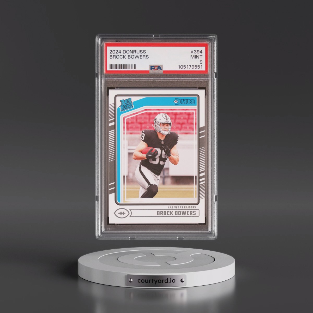 2024 Panini Donruss #394 Brock Bowers (PSA 9 MINT)