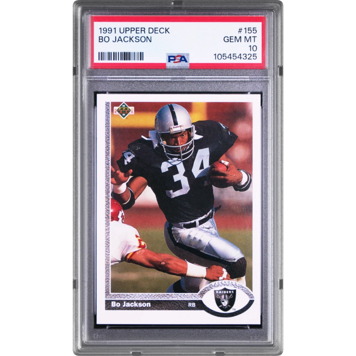 1991 Upper Deck #155 Bo Jackson (PSA 10 GEM MINT)