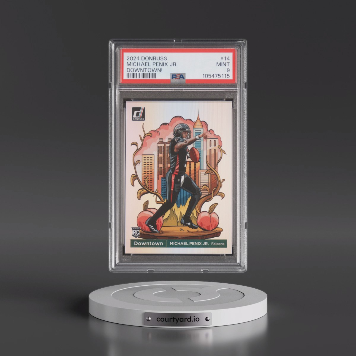 2024 Panini Donruss Downtown! #14 Michael Penix Jr. (PSA 9 MINT)