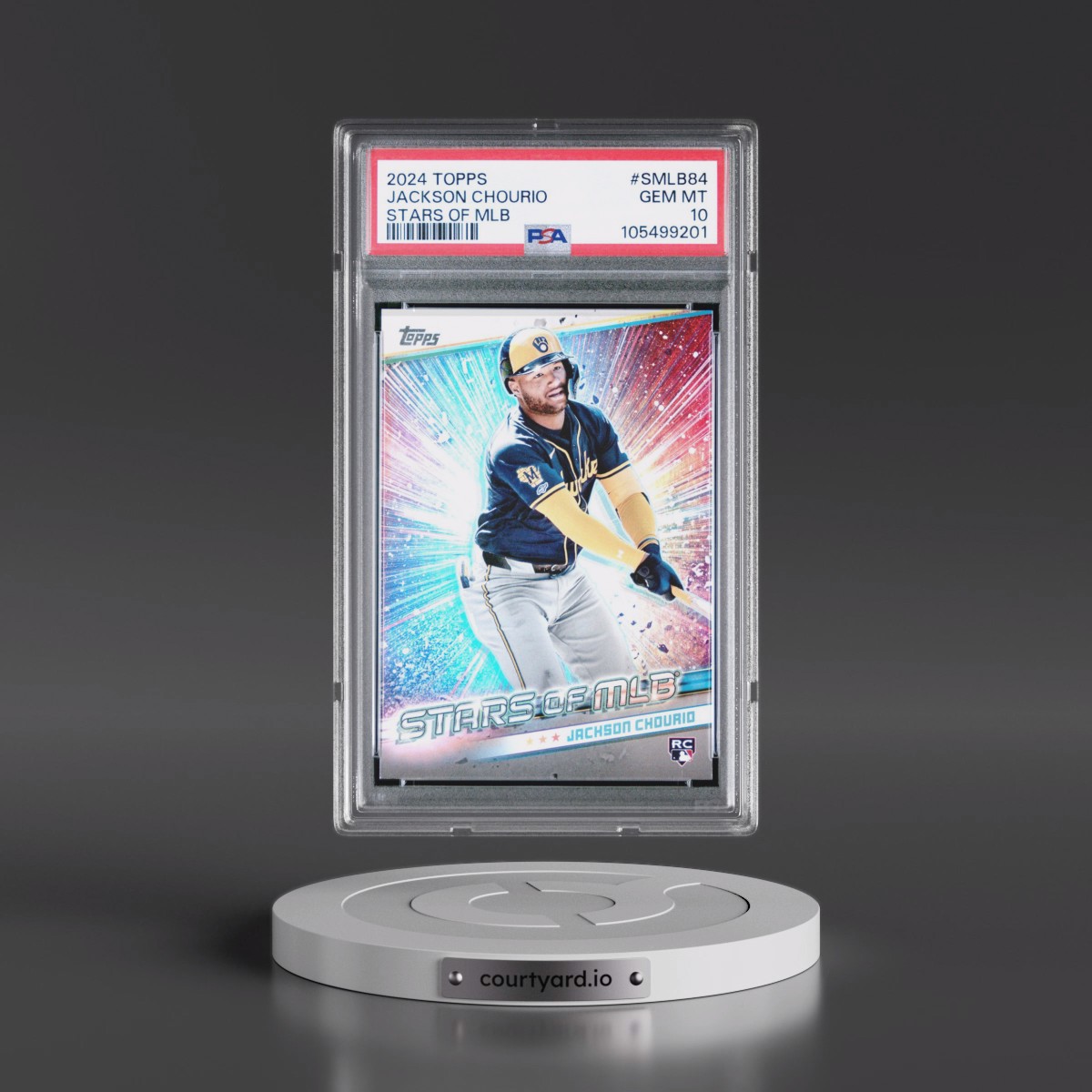 2024 Topps Stars of MLB #SMLB84 Jackson Chourio - Update (PSA 10 GEM MINT)