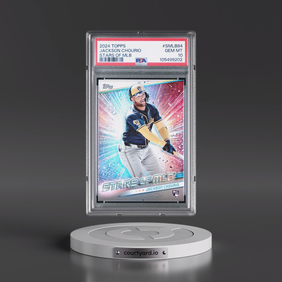 2024 Topps Stars of MLB #SMLB84 Jackson Chourio - Update (PSA 10 GEM MINT)