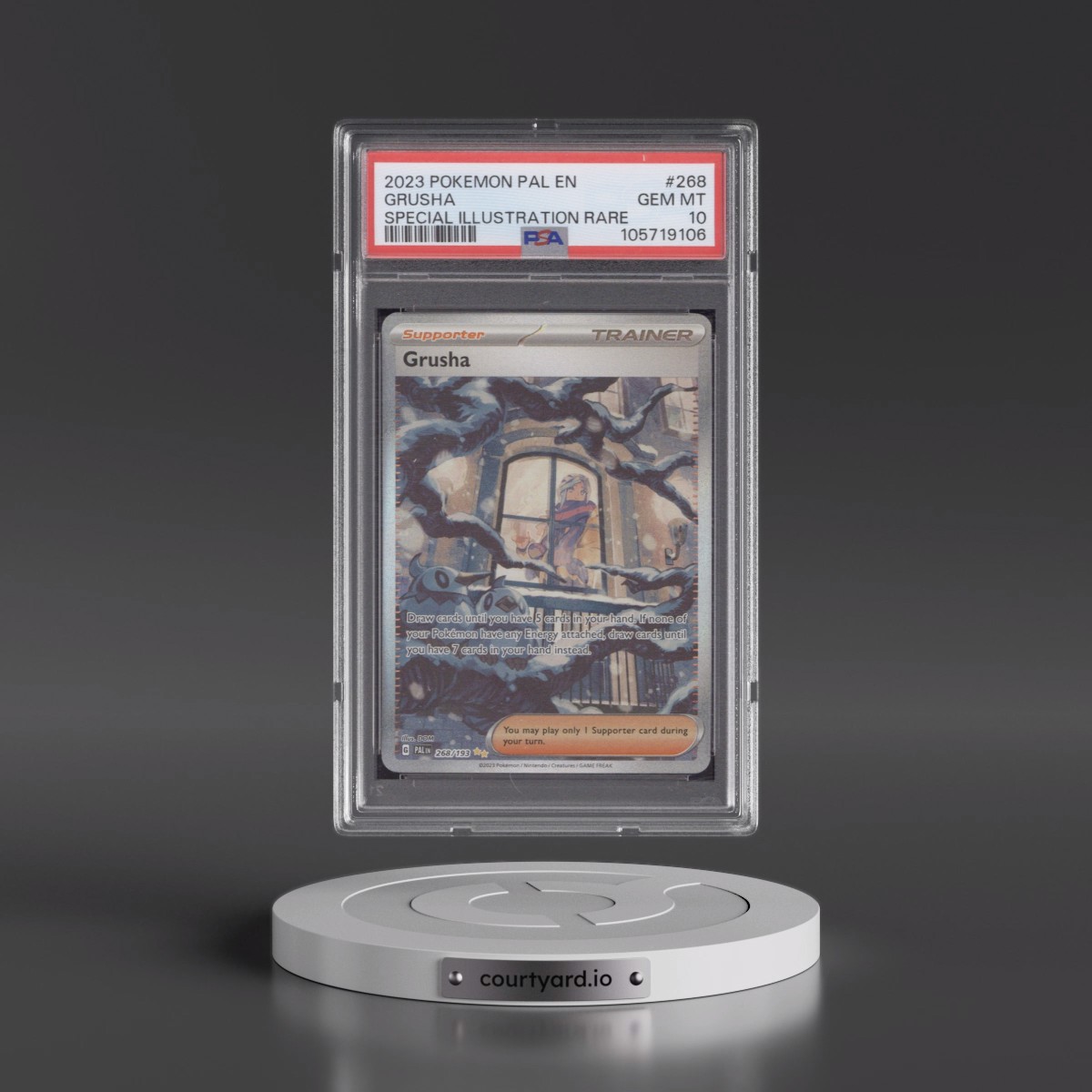 2023 Pokémon Pal EN-Paldea Evolved #268 Grusha - Special Illustration Rare (PSA 10 GEM MINT)