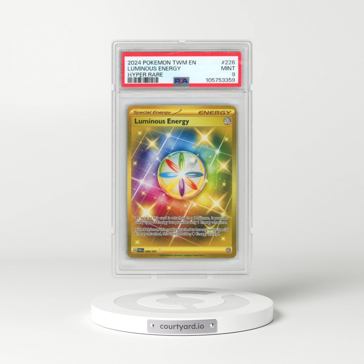 2024 Pokémon Twm EN-Twilight Masquerade #226 Luminous Energy - Hyper Rare (PSA 9 MINT)