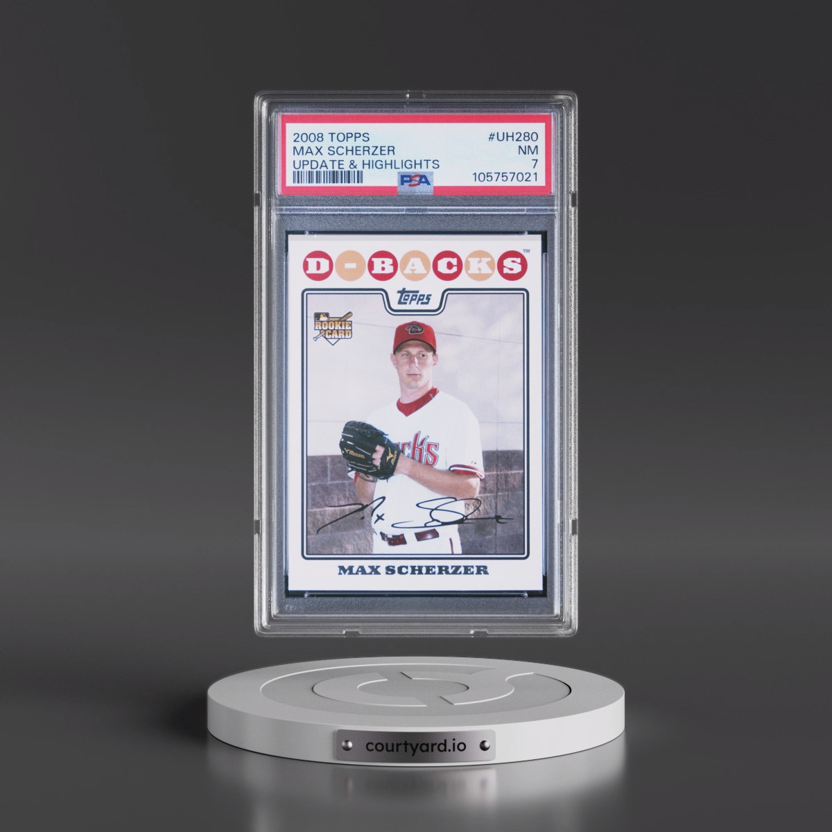2008 Topps Update & Highlights #UH280 Max Scherzer (PSA 7 NM)