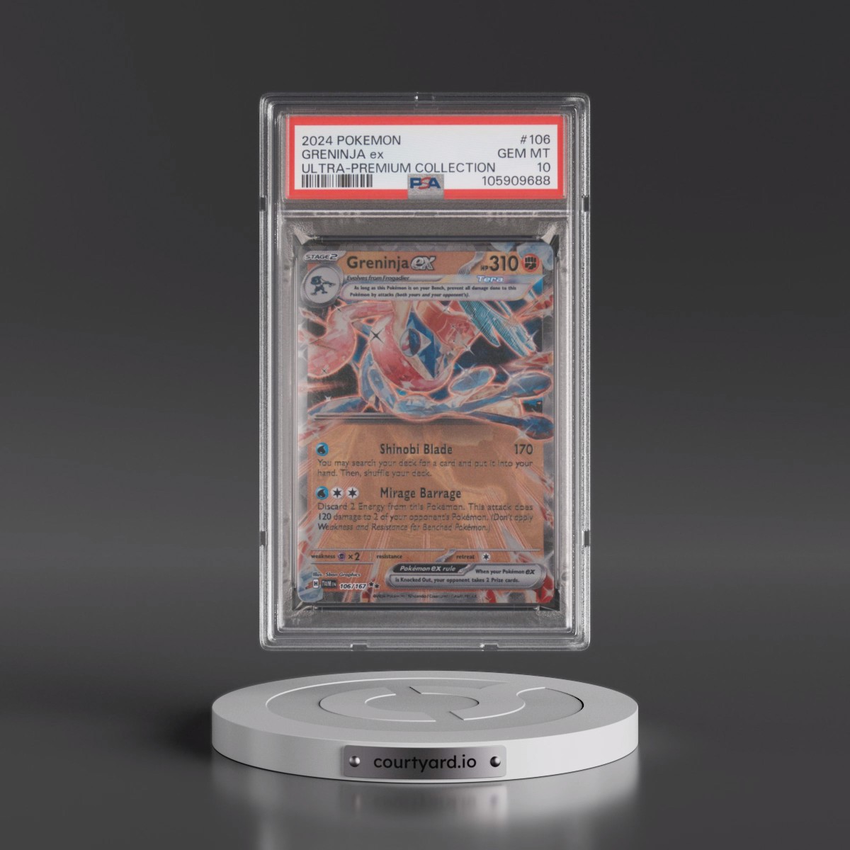 2024 Pokémon Greninja EX Ultra-Premium Collection #106 Greninja EX - Holo (PSA 10 GEM MINT)
