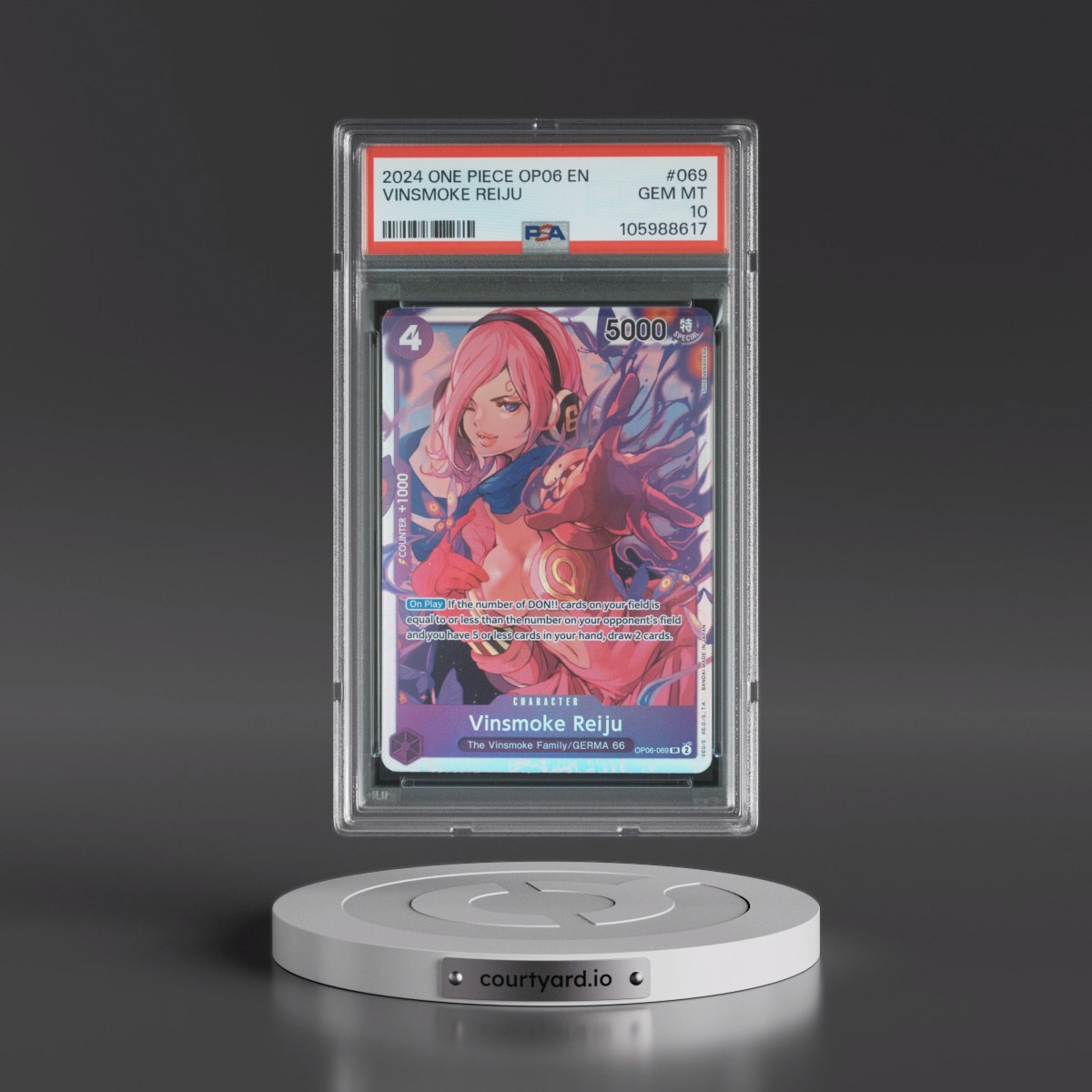 2024 One Piece OP06-Wings of the Captain #069 Vinsmoke Reiju (PSA 10 GEM MINT)