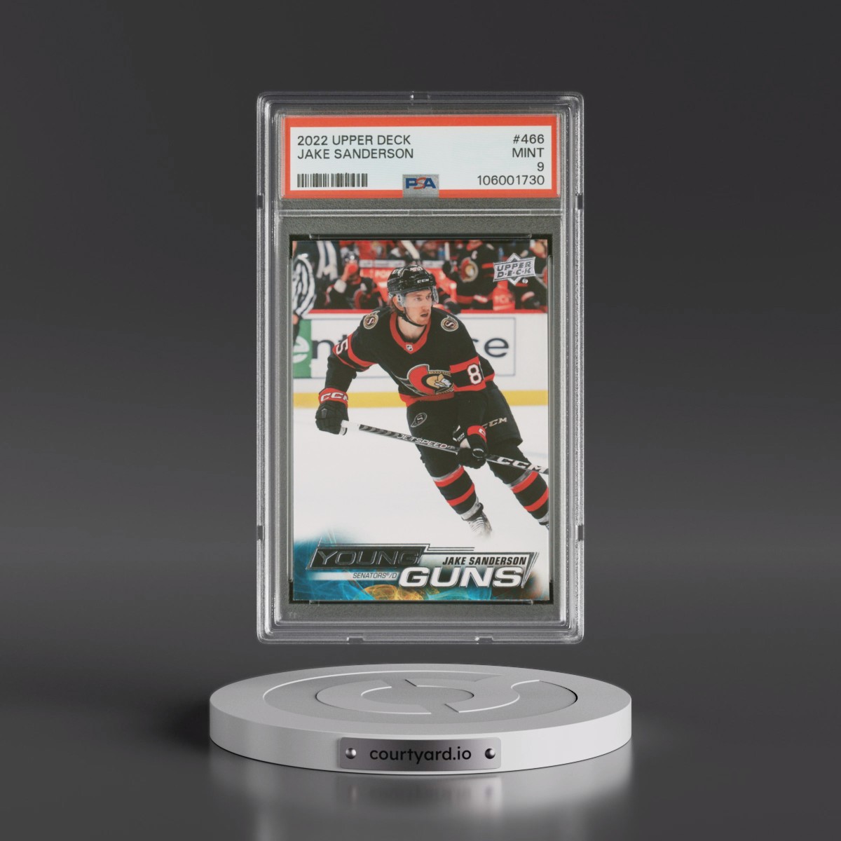 2022 Upper Deck Jake Sanderson #466 PSA 9