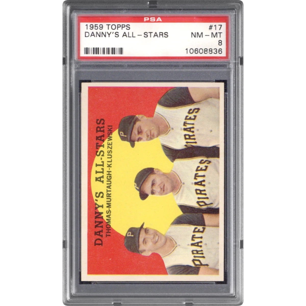 1959 Topps #17 Danny's All-Stars (PSA 8 NM-MT)