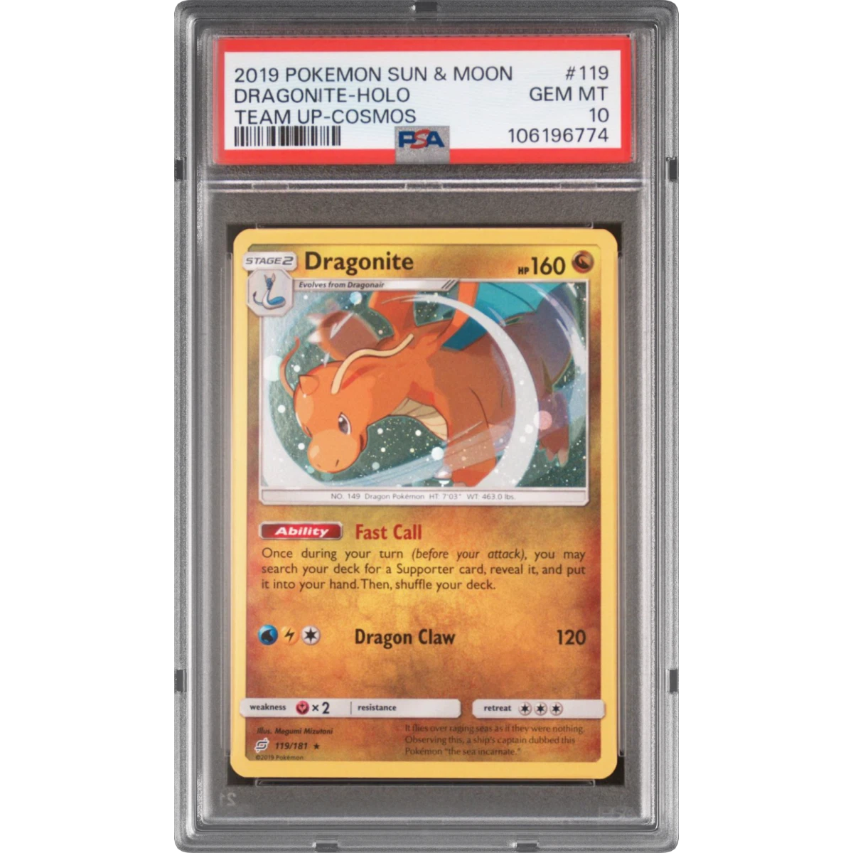 Dragonite card artwork