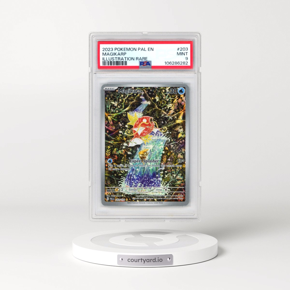 2023 Pokémon Pal EN-Paldea Evolved #203 Magikarp - Illustration Rare (PSA 9 MINT)