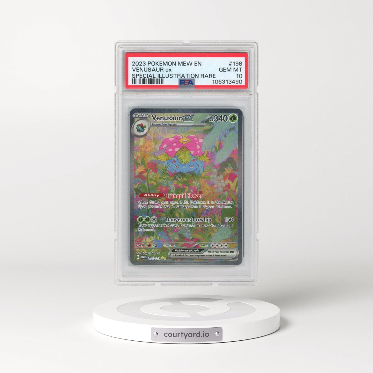2023 Pokémon Mew EN-151 #198 Venusaur EX - Holo Special Illustration Rare (PSA 10 GEM MINT)