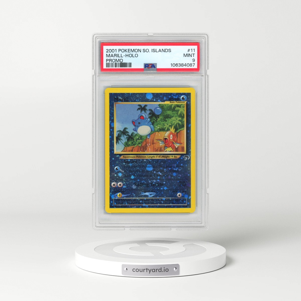 2001 Pokémon Southern Islands Promo #11 Marill - Holo (PSA 9 MINT)