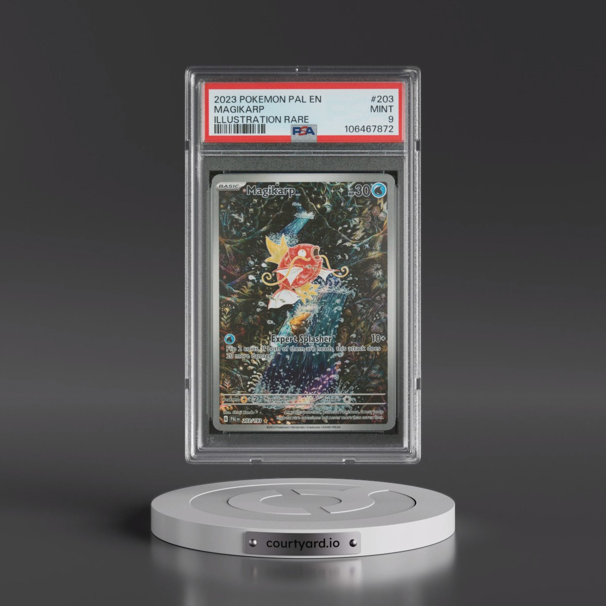 2023 Pokémon Pal EN-Paldea Evolved #203 Magikarp - Illustration Rare (PSA 9 MINT)