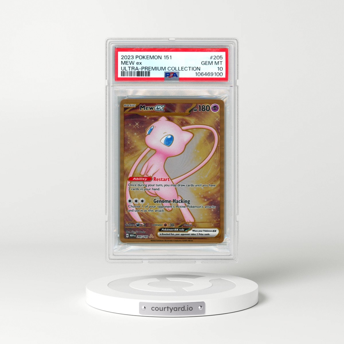 2023 Pokémon 151 Ultra-Premium Collection #205 Mew EX - Holo (PSA 10 GEM MINT)
