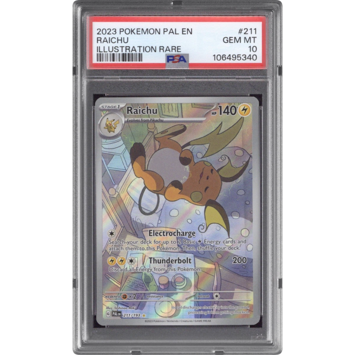 Raichu card artwork