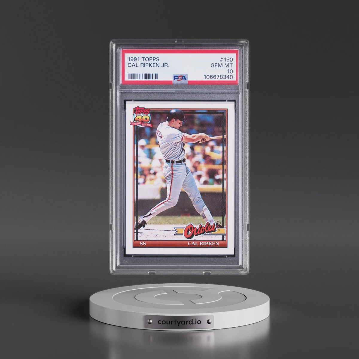 1991 Topps #150 Cal Ripken Jr. (PSA 10 GEM MINT)
