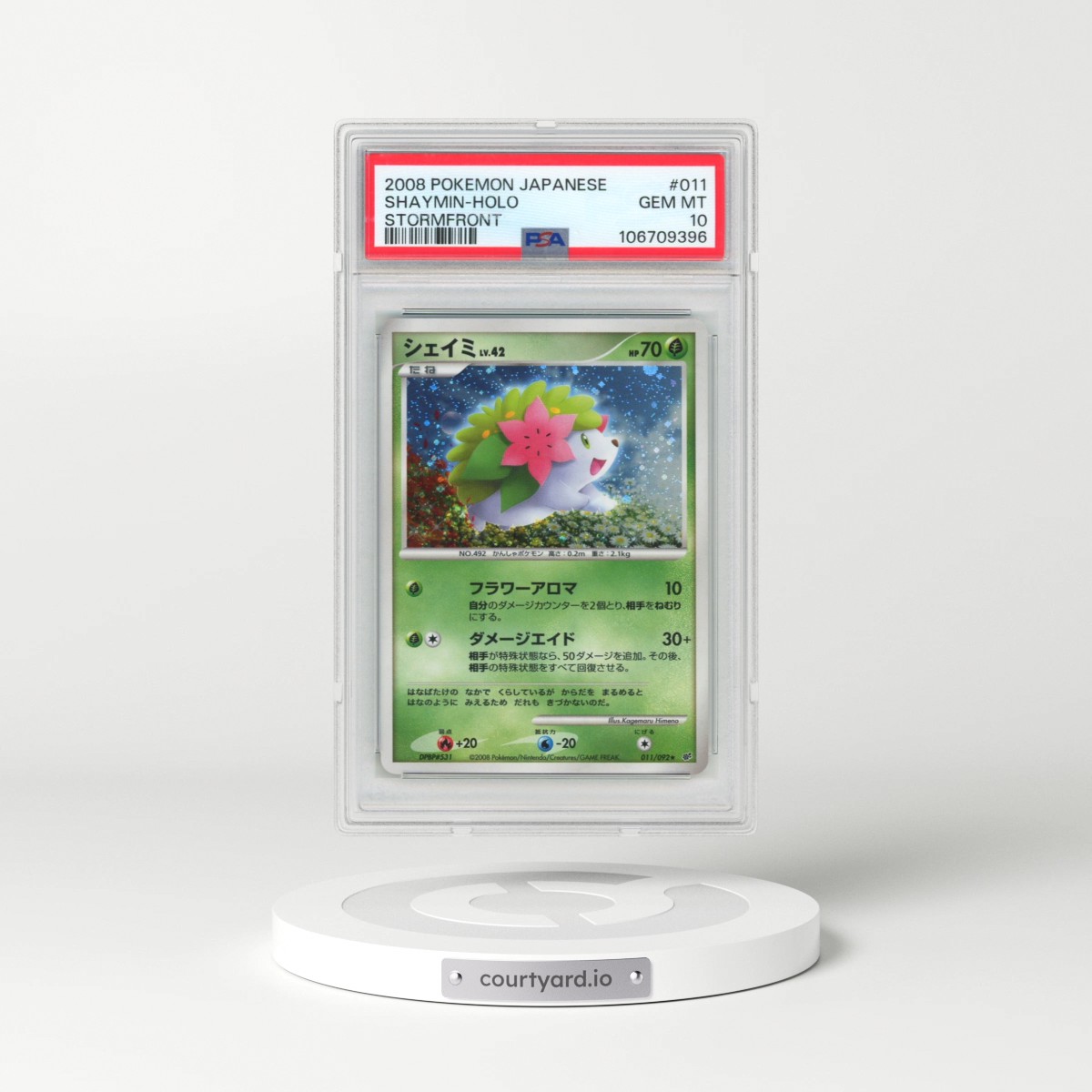 2008 Pokémon Stormfront #011 Shaymin - Holo (PSA 10 GEM MINT)