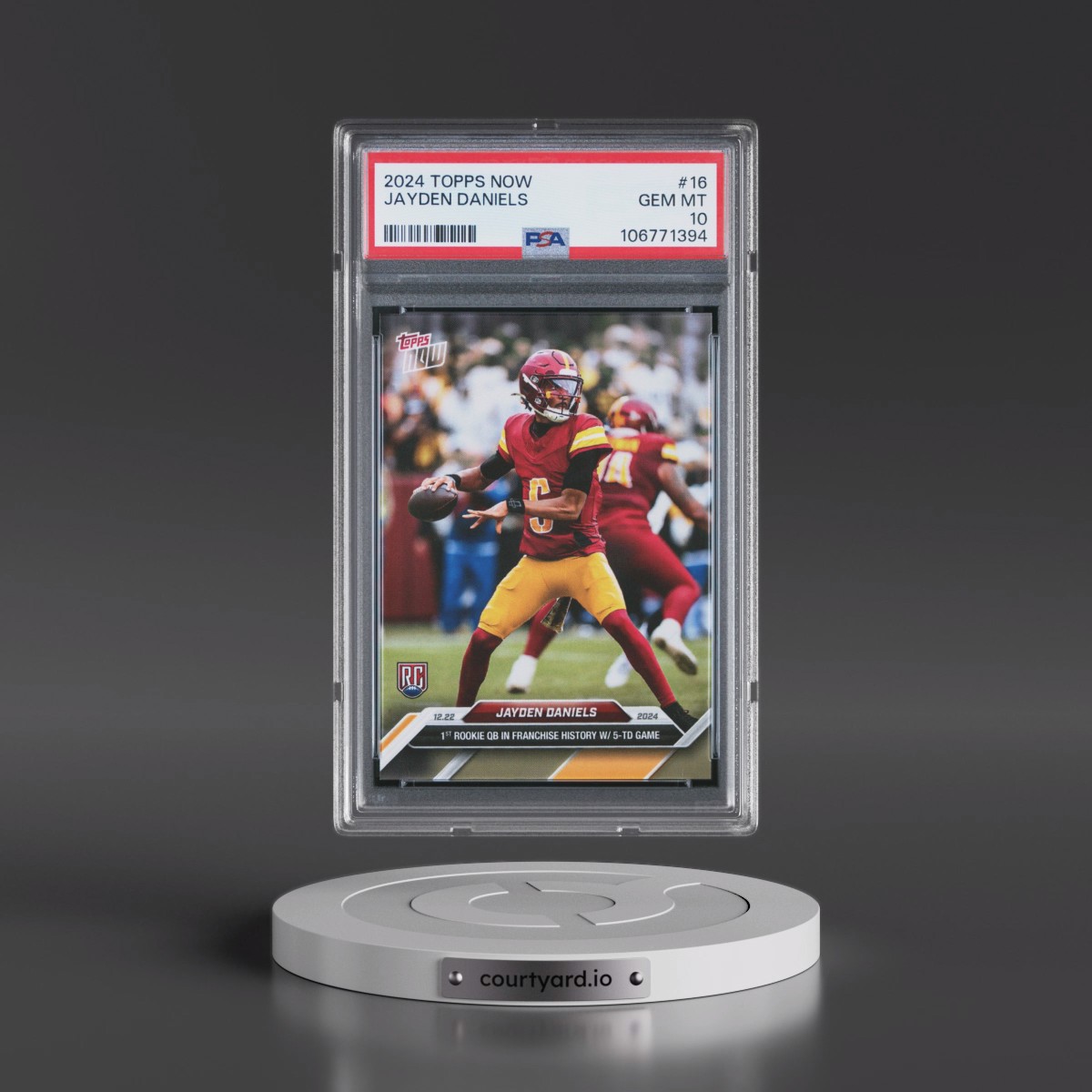 2024 Topps Now #16 Jayden Daniels (PSA 10 GEM MINT)