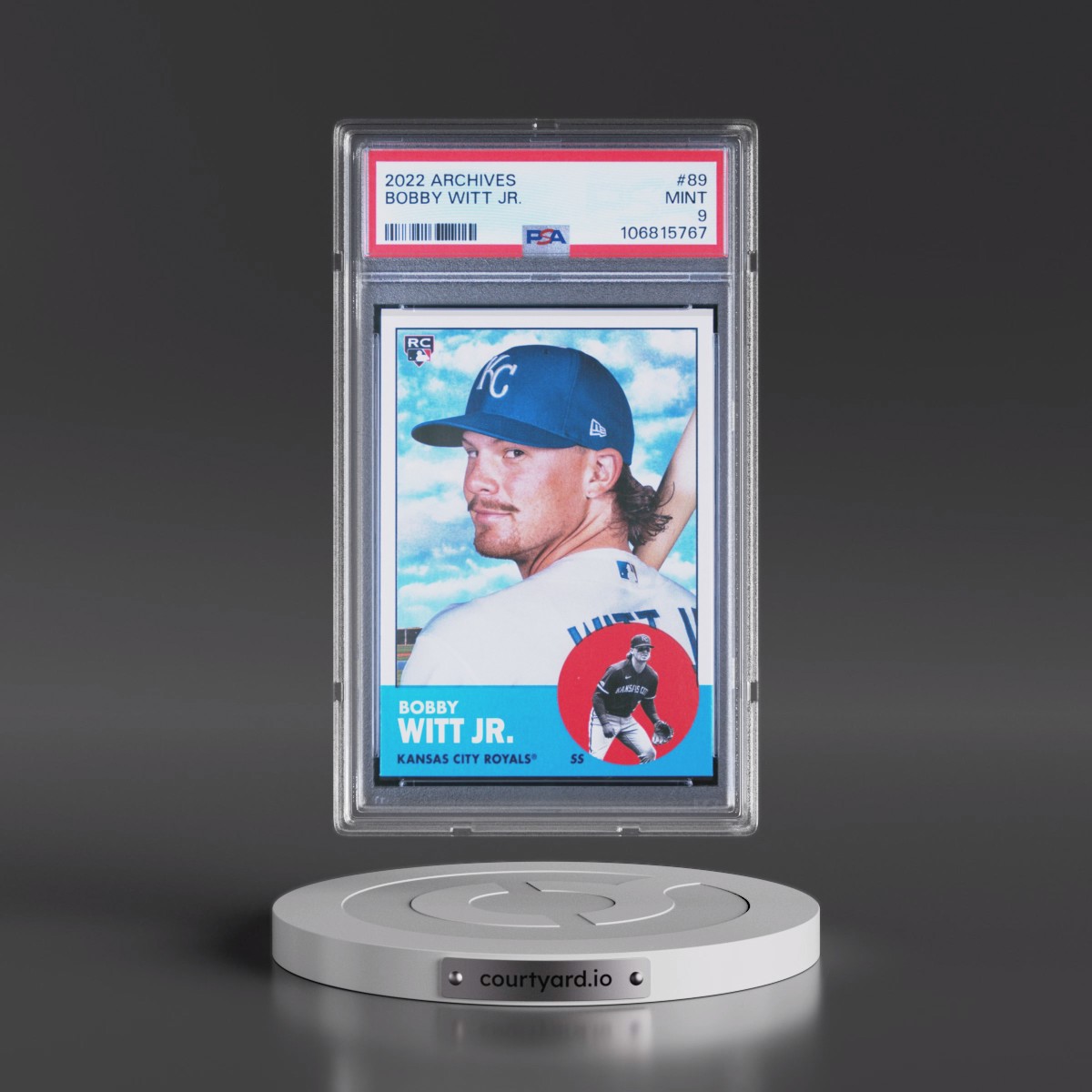 2022 Topps Archives #89 Bobby Witt Jr. (PSA 9 MINT)