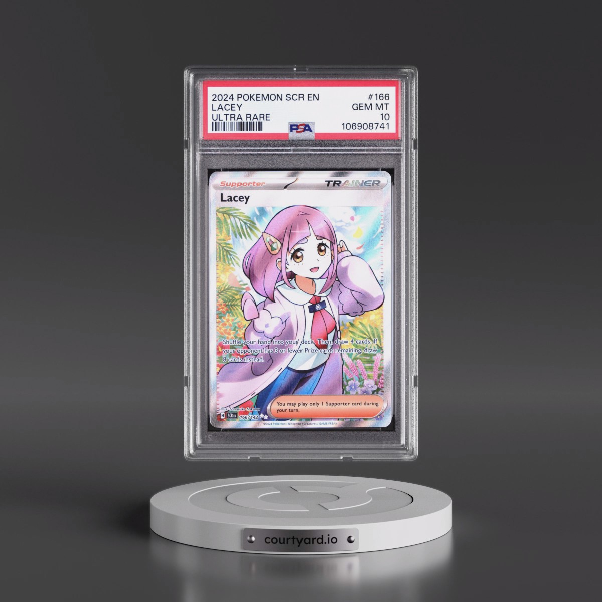 2024 Pokémon Scr EN-Stellar Crown #166 Lacey - Ultra Rare (PSA 10 GEM MINT)