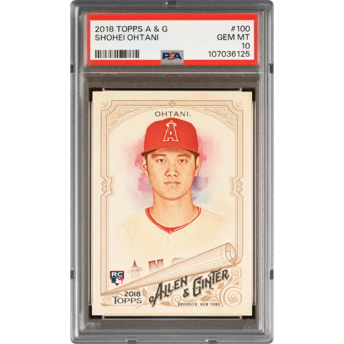 2018 Topps Allen & Ginter #100 Shohei Ohtani (PSA 10 GEM MINT)