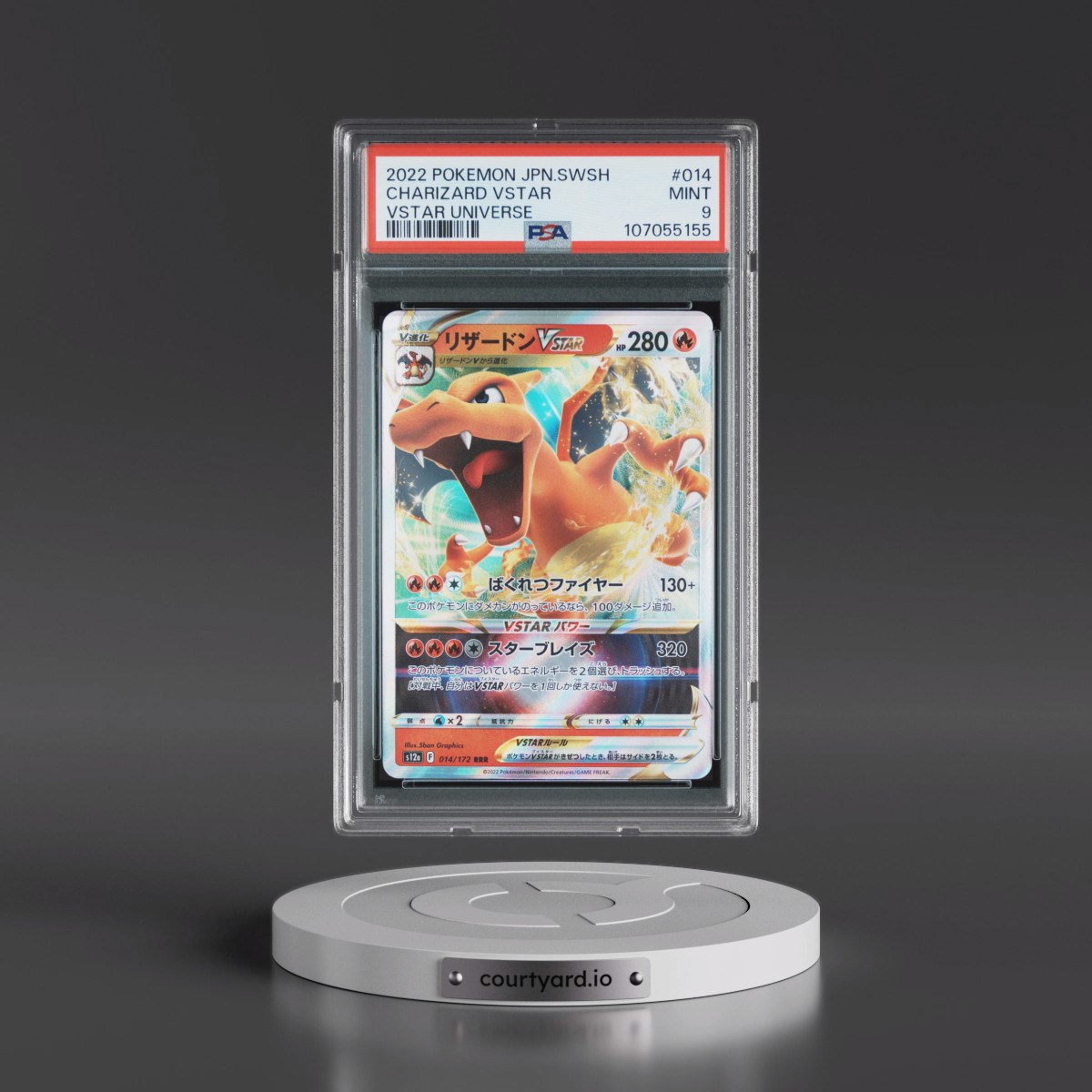 2022 Pokémon Sword & Shield Vstar Universe #014 Charizard Vstar (PSA 9 MINT)