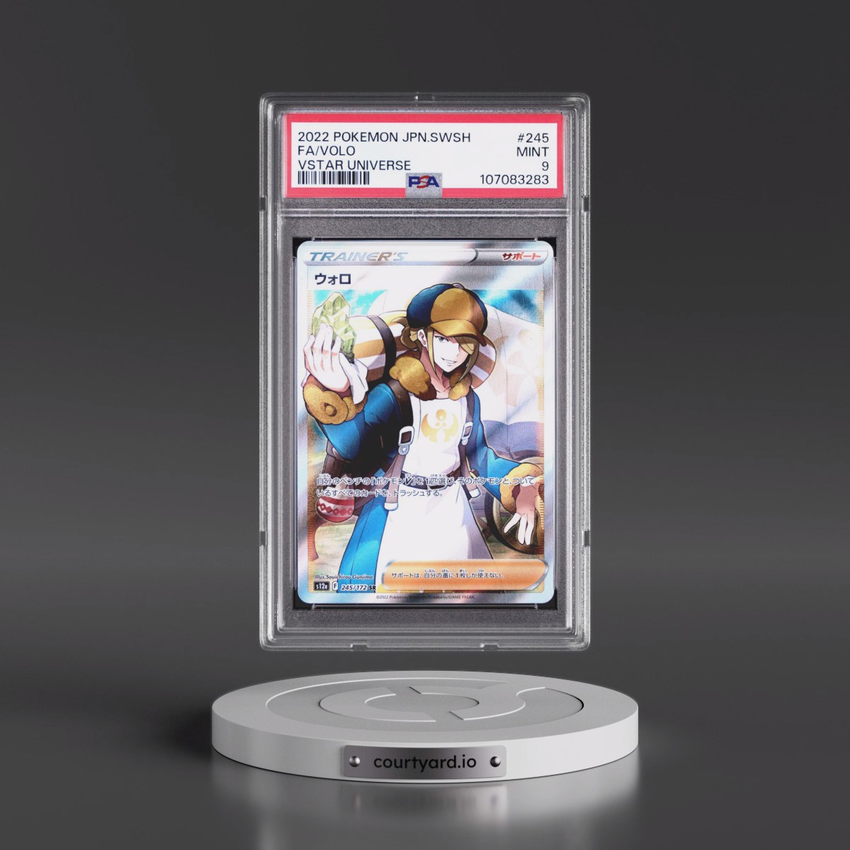 2022 Pokémon Sword & Shield Vstar Universe #245 Volo - Full Art (PSA 9 MINT)