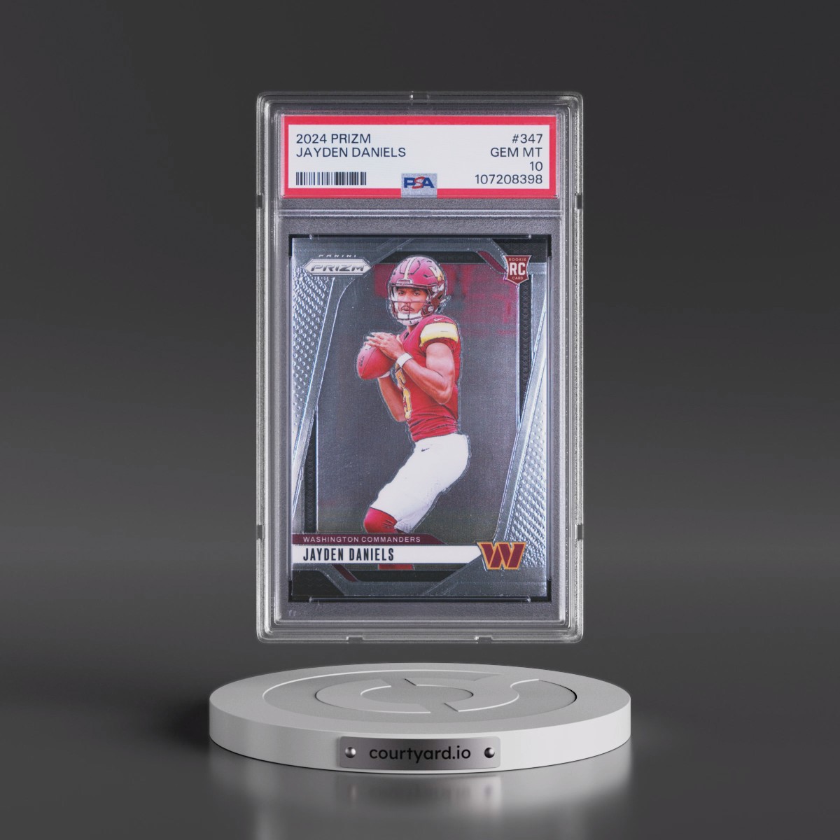 2024 Panini Prizm #347 Jayden Daniels (PSA 10 GEM MINT)