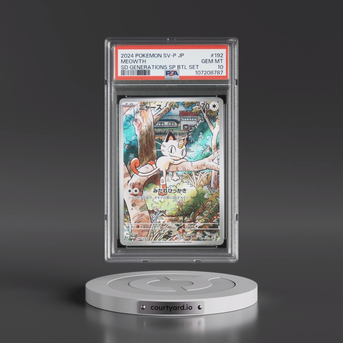 2024 Pokémon SV-P Promo #192 Meowth - Start Deck Generations Special Battle Set (PSA 10 GEM MINT)