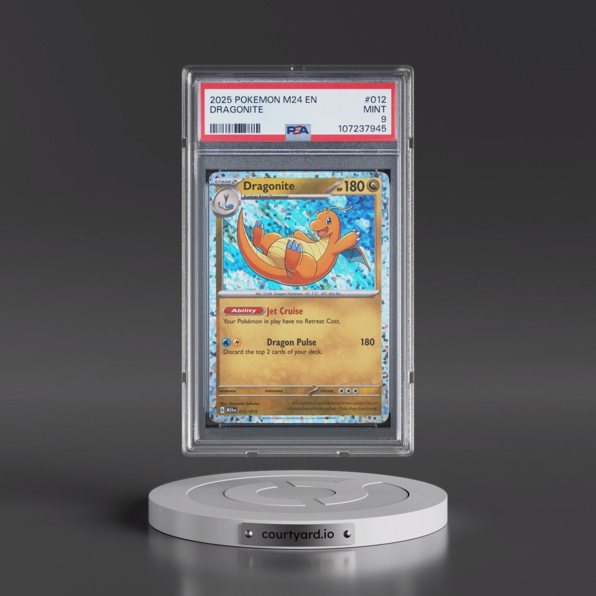 2025 Pokémon M24 EN-Mcdonald's Collection #012 Dragonite (PSA 9 MINT)