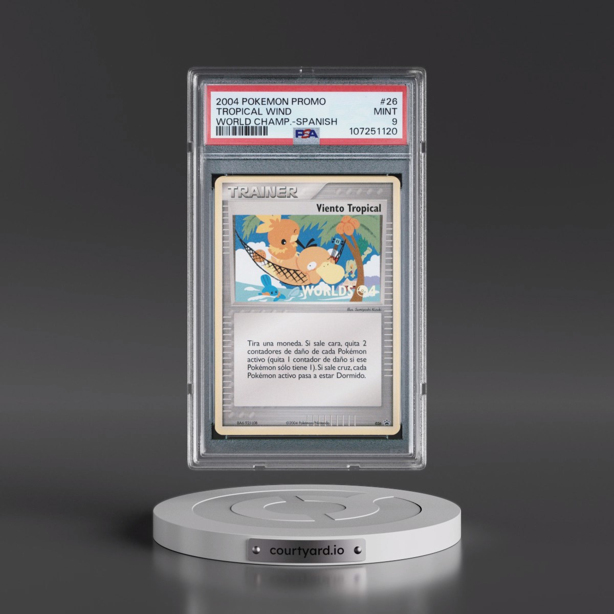 2004 Pokémon World Championships Promo #26 Tropical Wind (PSA 9 MINT)
