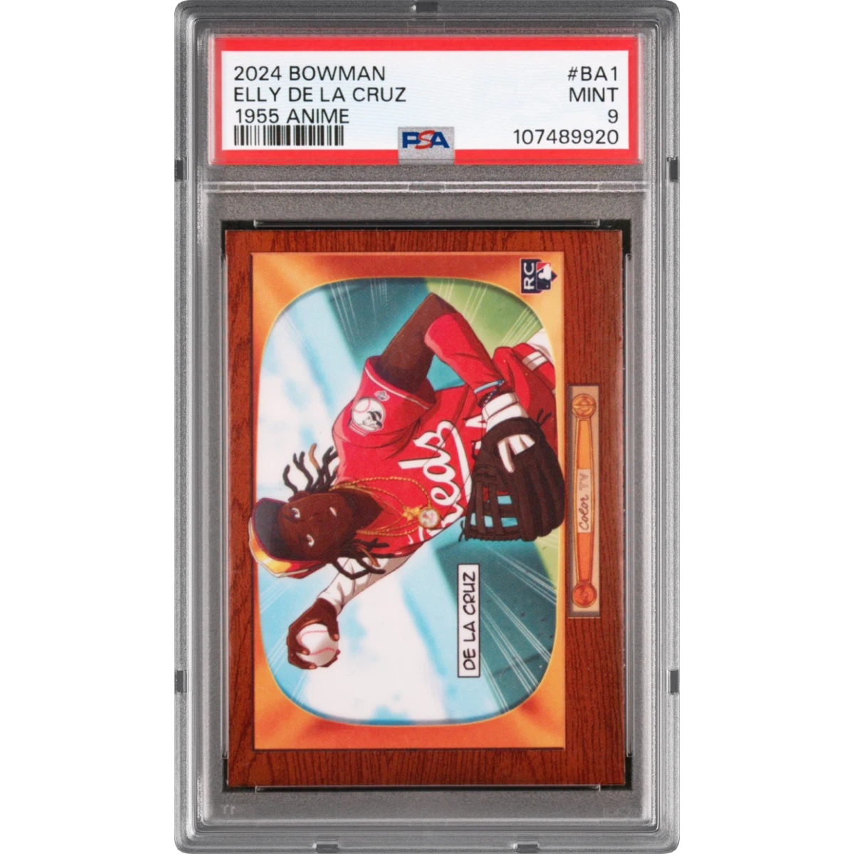 2024 Bowman 1955 Bowman Anime #BA1 Elly de La Cruz (PSA 9 MINT)