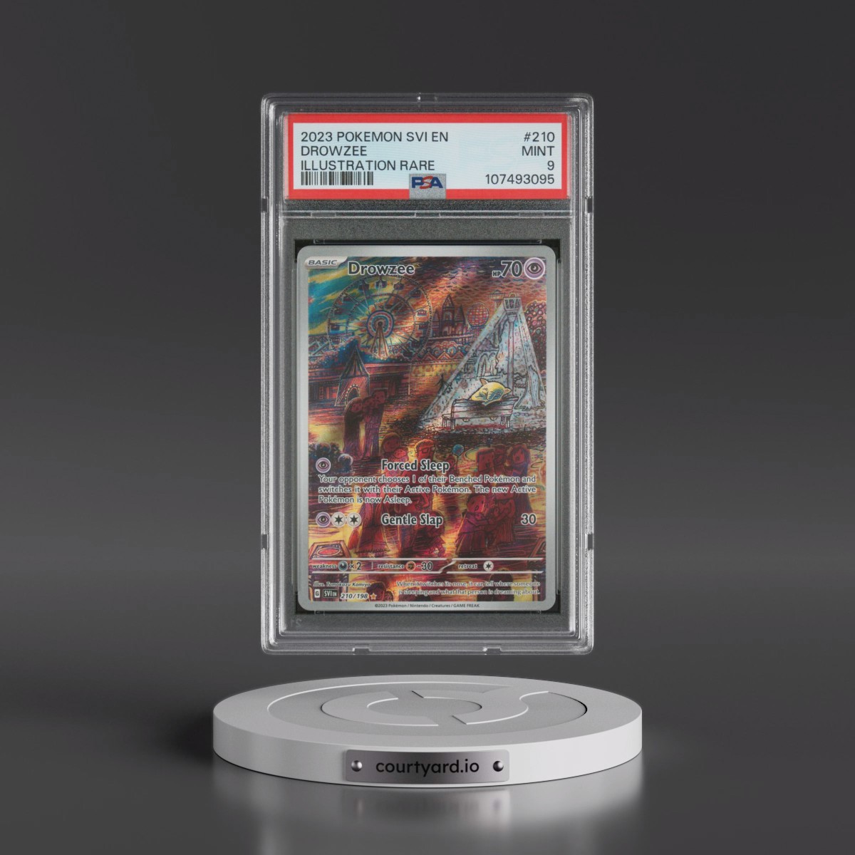 2023 Pokémon Svi EN-Scarlet & Violet #210 Drowzee - Illustration Rare (PSA 9 MINT)