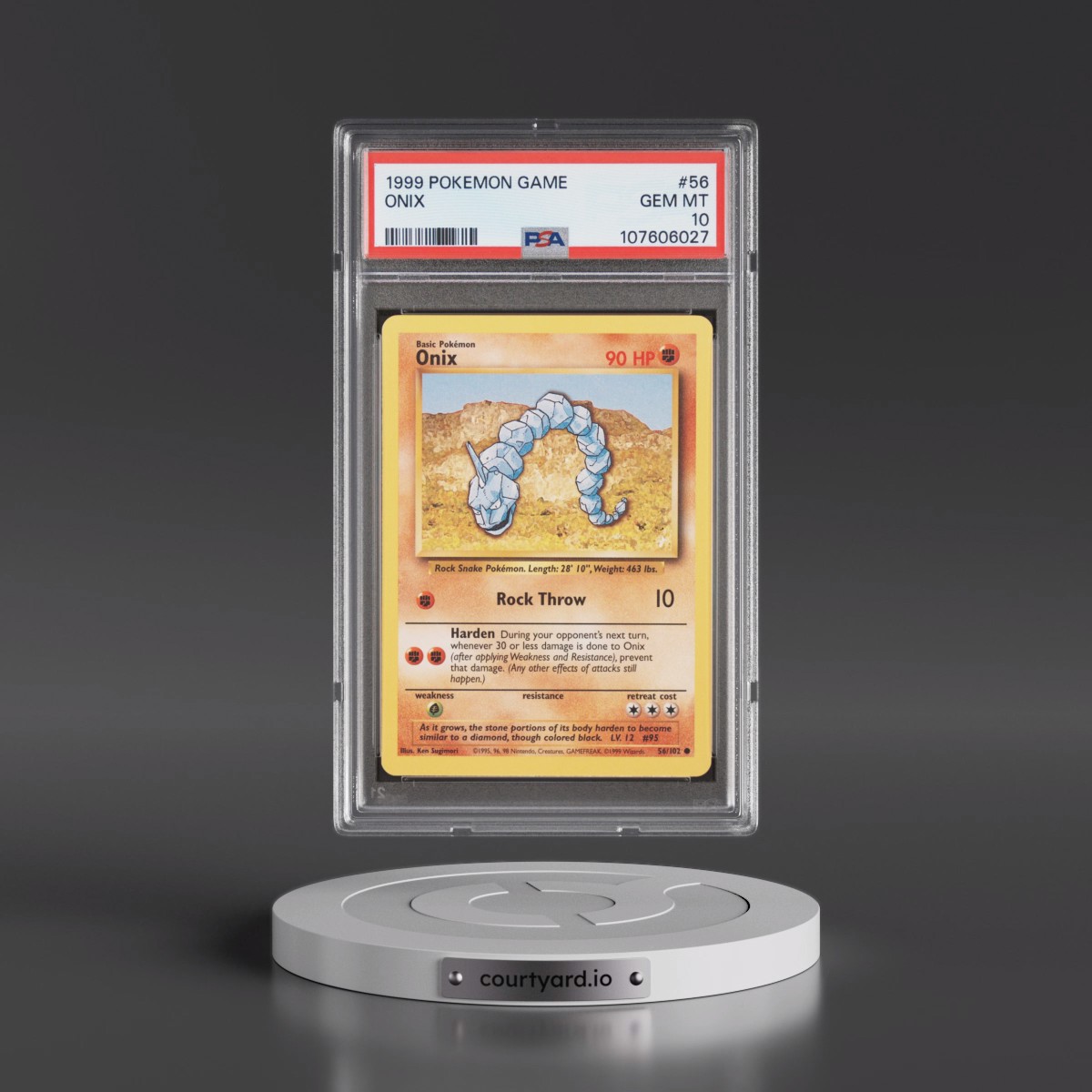 1999 onix pokemon card 1999 onix pokemon card Brock's Onix 21/132 Gym Heroes Rare Pokemon Card NM