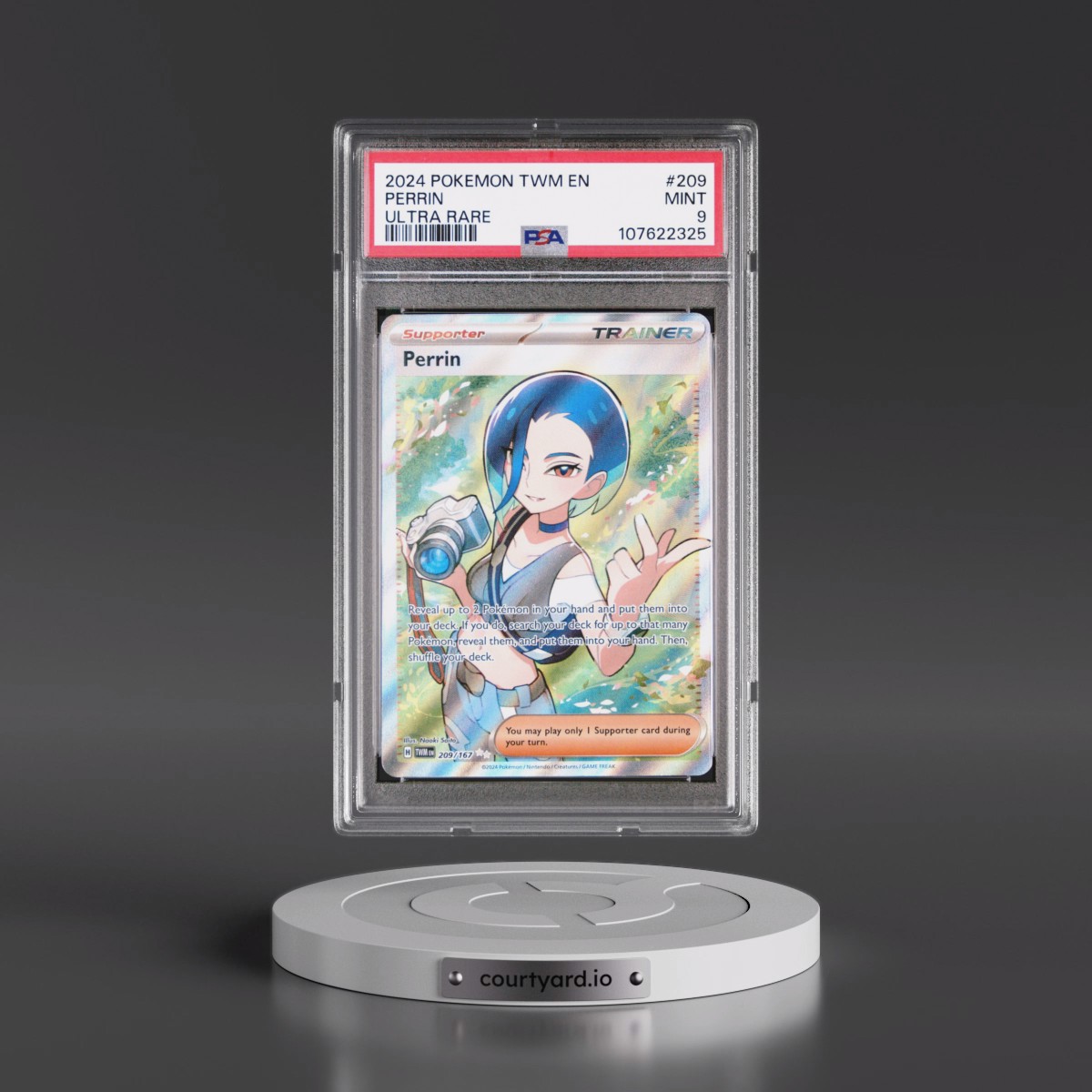 2024 Pokémon Twm EN-Twilight Masquerade #209 Perrin - Ultra Rare (PSA 9 MINT)