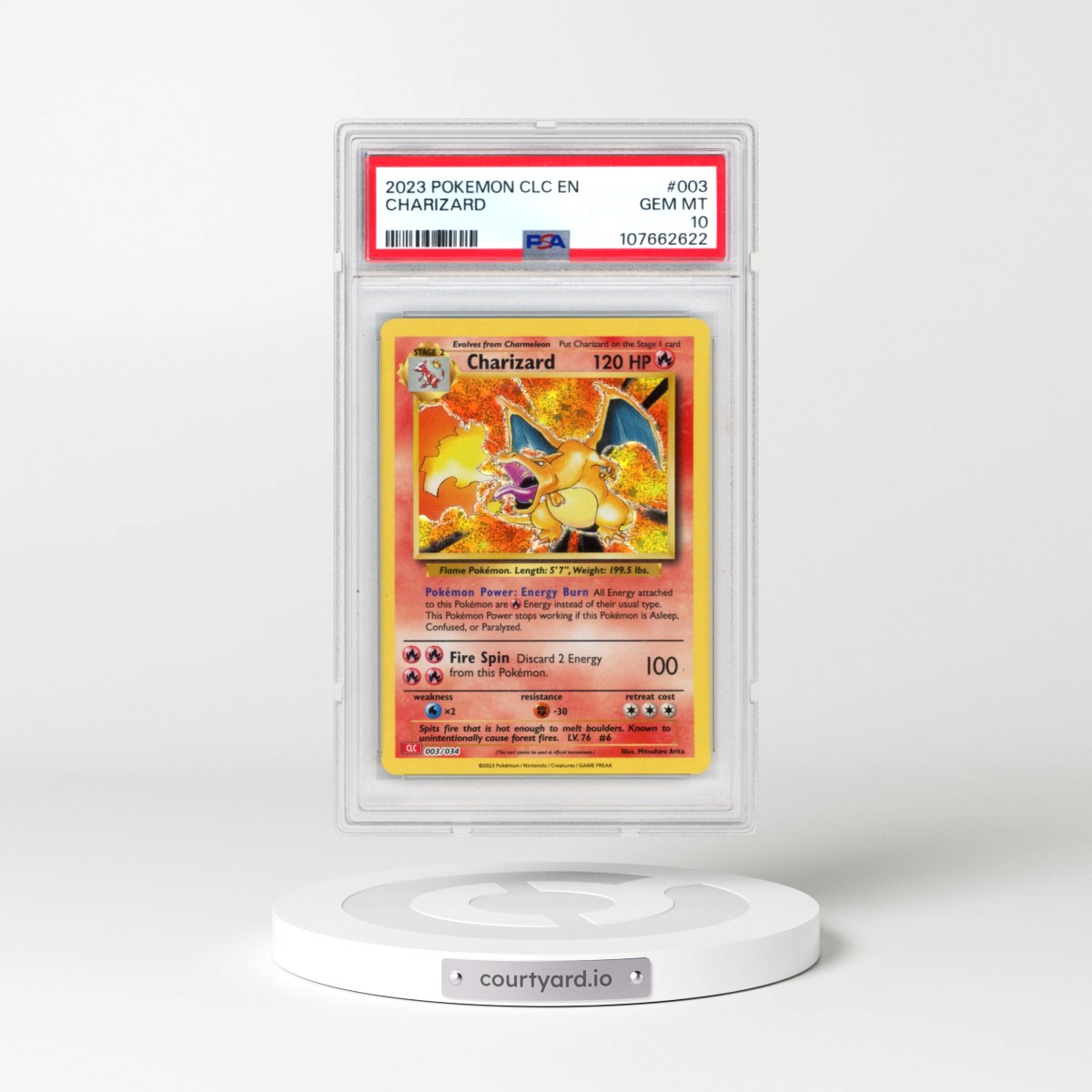 2023 Pokémon Clc-Trading Card Game Classic Charizard & HO-Oh EX Deck #003 Charizard (PSA 10 GEM MINT)