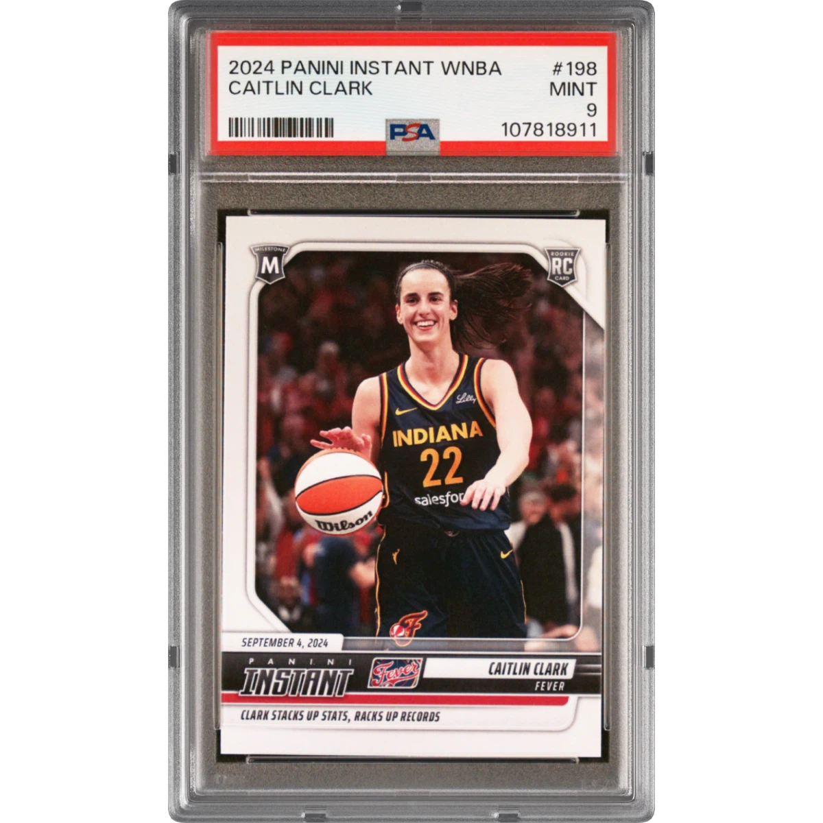 2024 Panini Instant WNBA #198 Caitlin Clark (PSA 9 MINT)