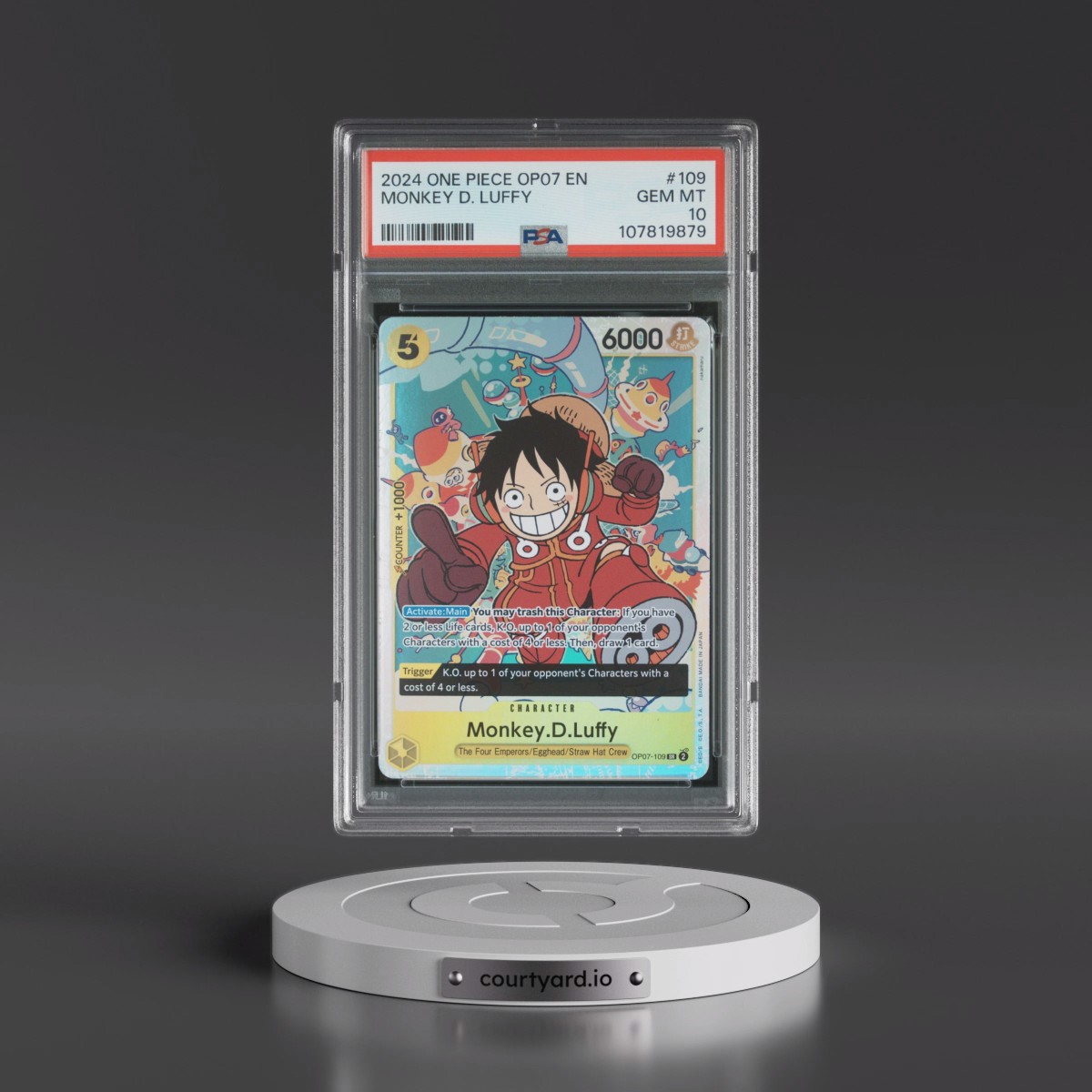 2024 One Piece 500 Years in the Future #109 Monkey D. Luffy (PSA 10 GEM MINT)