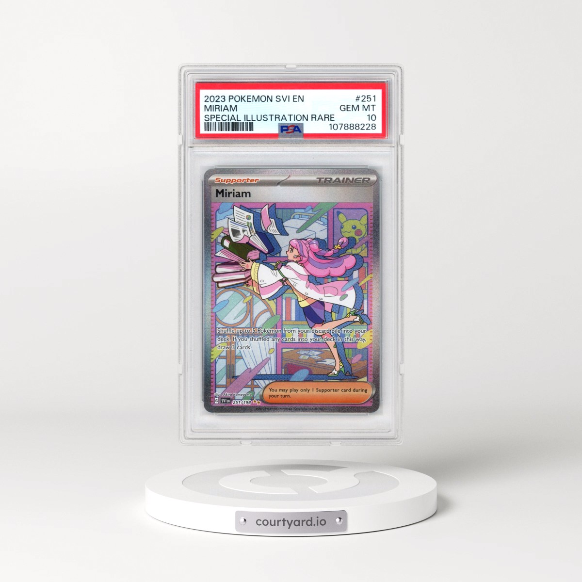 2023 Pokémon Svi EN-Scarlet & Violet #251 Miriam - Special Illustration Rare (PSA 10 GEM MINT)