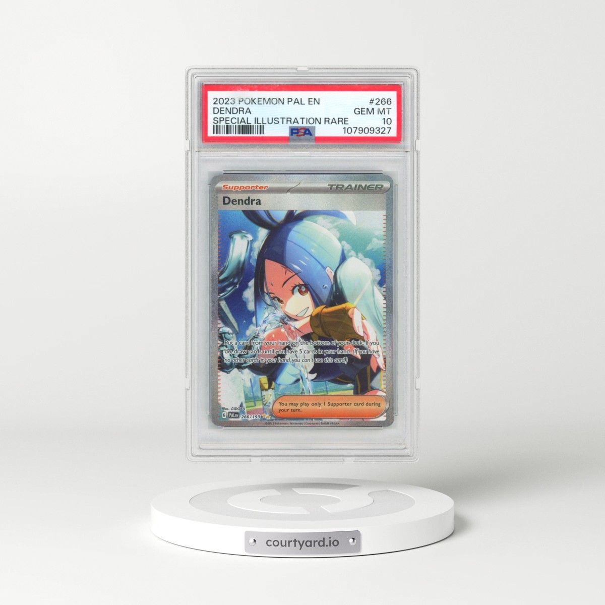 2023 Pokémon Pal EN-Paldea Evolved #266 Dendra - Special Illustration Rare (PSA 10 GEM MINT)
