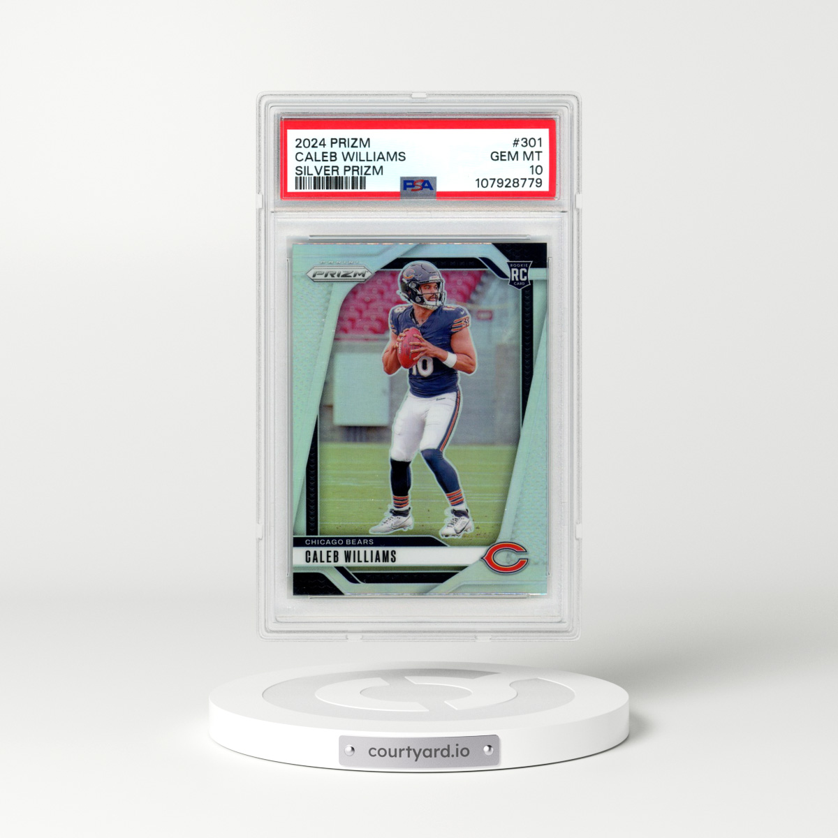 2024 Panini Prizm #301 Caleb Williams - Silver Prizm (PSA 10 GEM MINT)