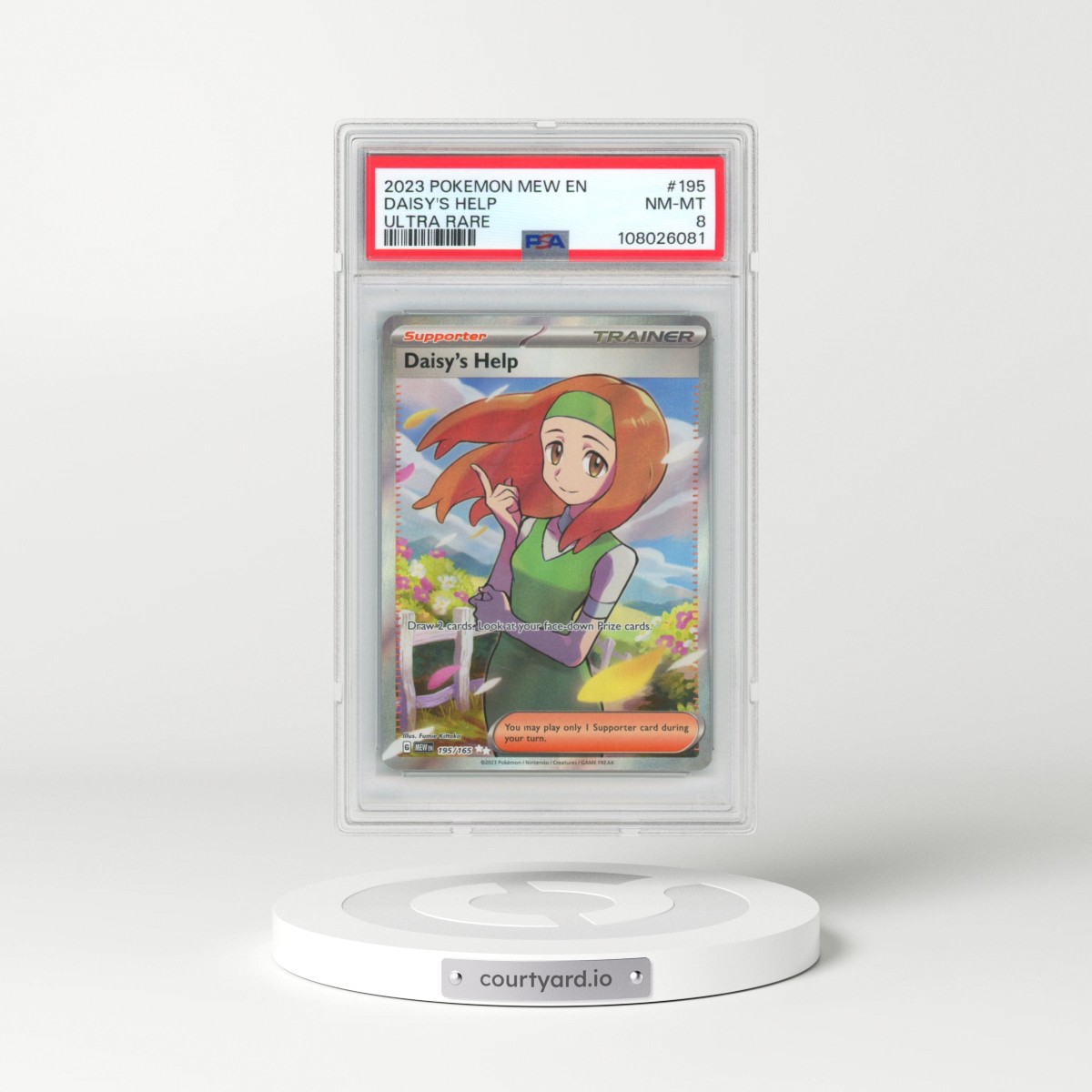 2023 Pokémon Mew EN-151 #195 Daisy's Help - Ultra Rare (PSA 8 NM-MT)