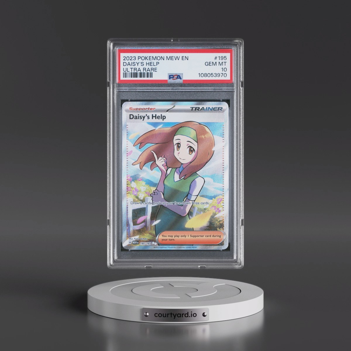 2023 Pokémon Mew EN-151 #195 Daisy's Help - Ultra Rare (PSA 10 GEM MINT)