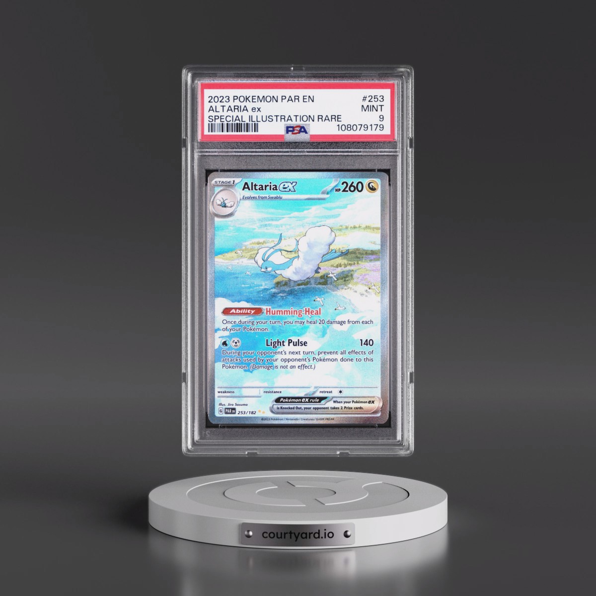 2023 Pokémon Par EN-Paradox Rift #253 Altaria EX - Holo Special Illustration Rare (PSA 9 MINT)
